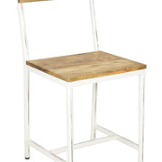 Silla vintage acero y madera Seina