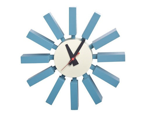 Reloj de pared Nicoll azul