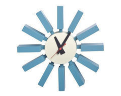 Reloj de pared Nicoll azul