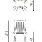 Silla de comedor nordica Polento