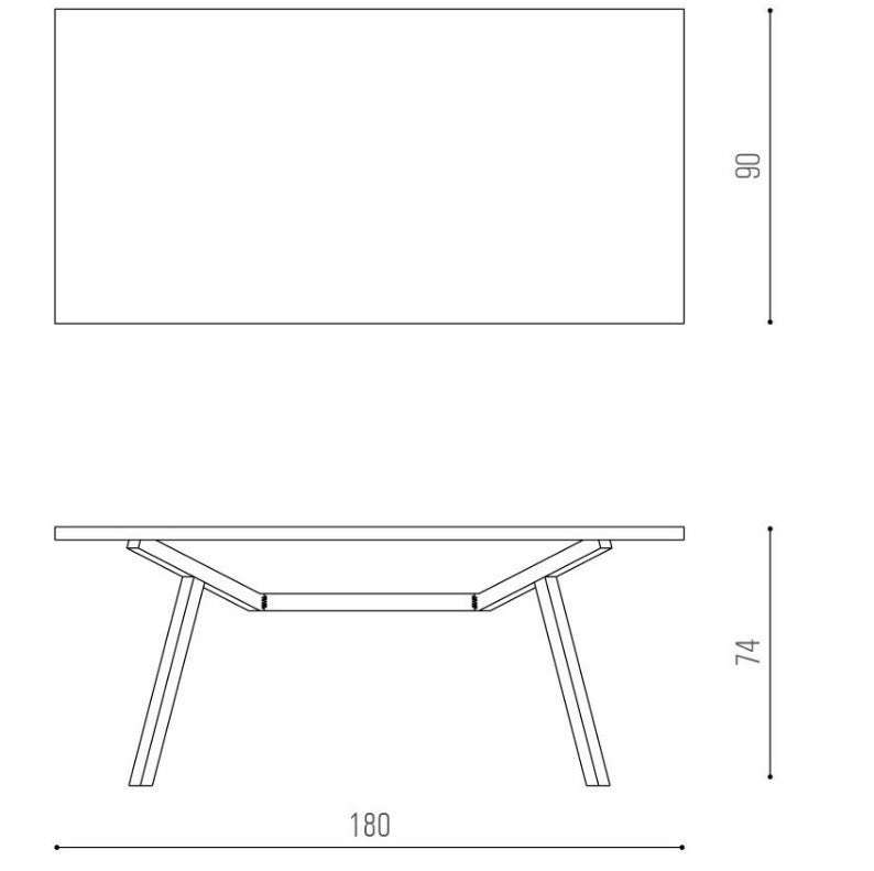 Mesa de comedor Noruega madera Nogal