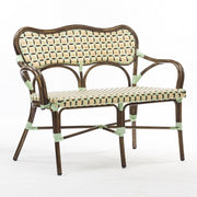 Banco parisino bistró dos plazas con brazos ARLON