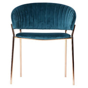 Silla terciopelo gold Arisa