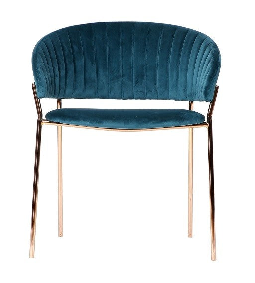 Silla terciopelo gold Arisa