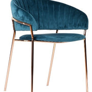 Silla terciopelo gold Arisa