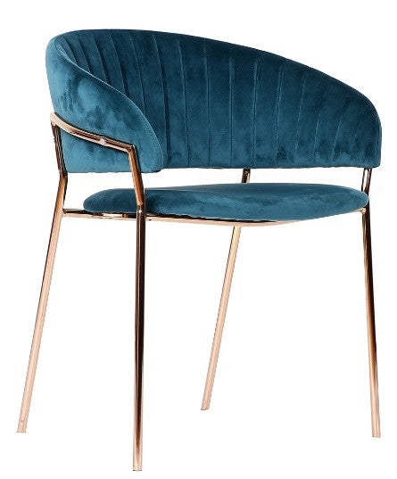 Silla terciopelo gold Arisa