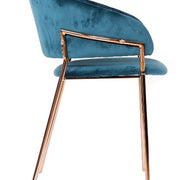 Silla terciopelo gold Arisa