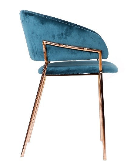 Silla terciopelo gold Arisa