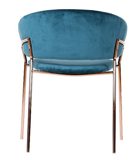 Silla terciopelo gold Arisa