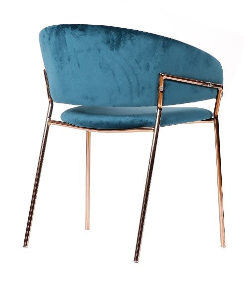 Silla terciopelo gold Arisa