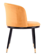Sillón terciopelo velvet mostaza Laima
