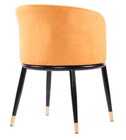 Sillón terciopelo velvet mostaza Laima