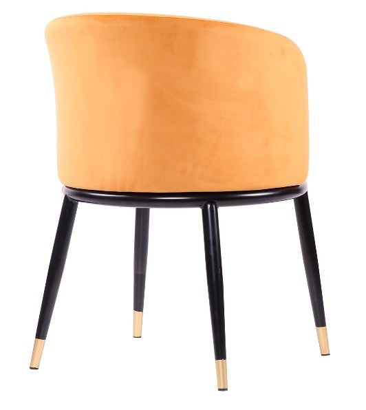 Sillón terciopelo velvet mostaza Laima