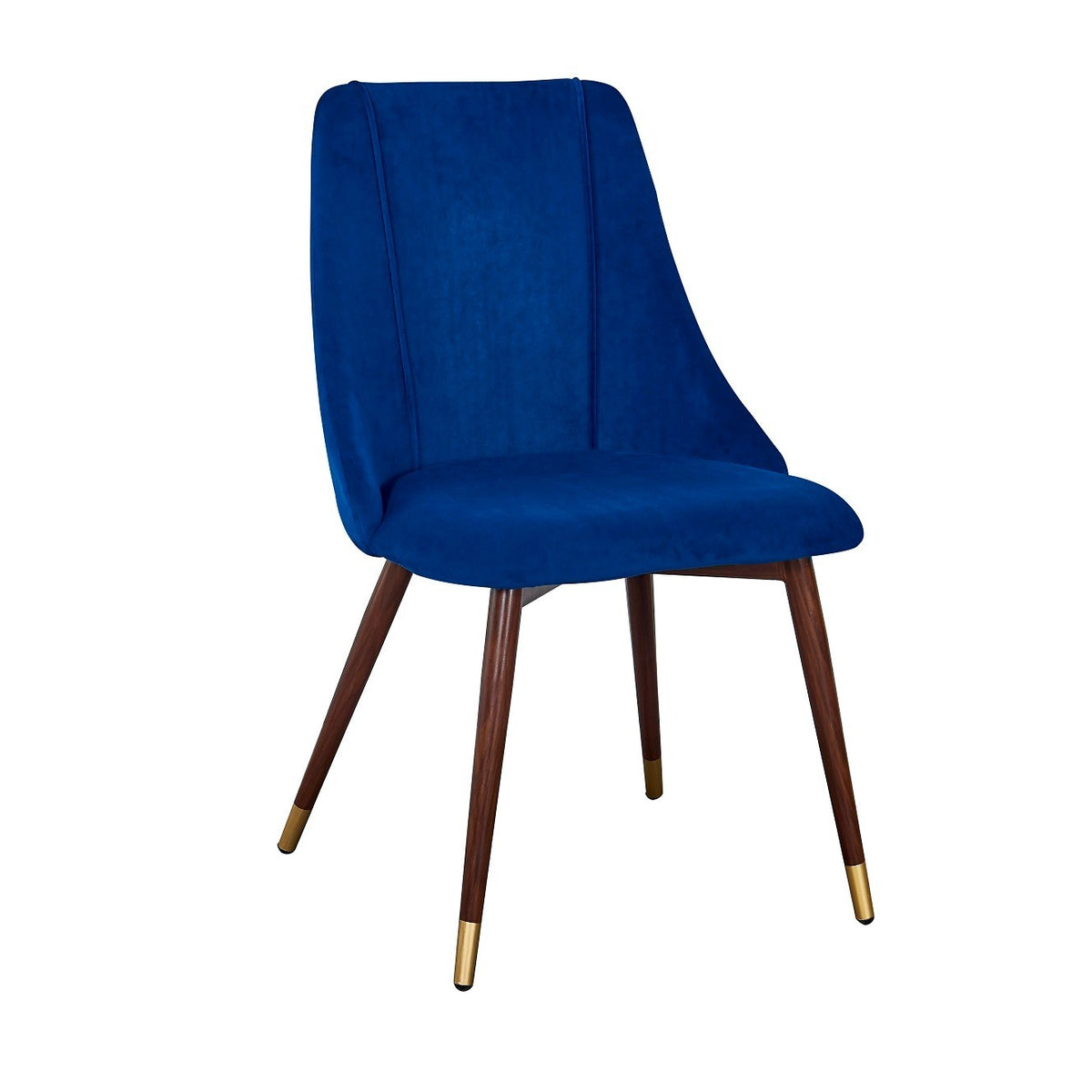 Silla de comedor terciopelo Akilim azul