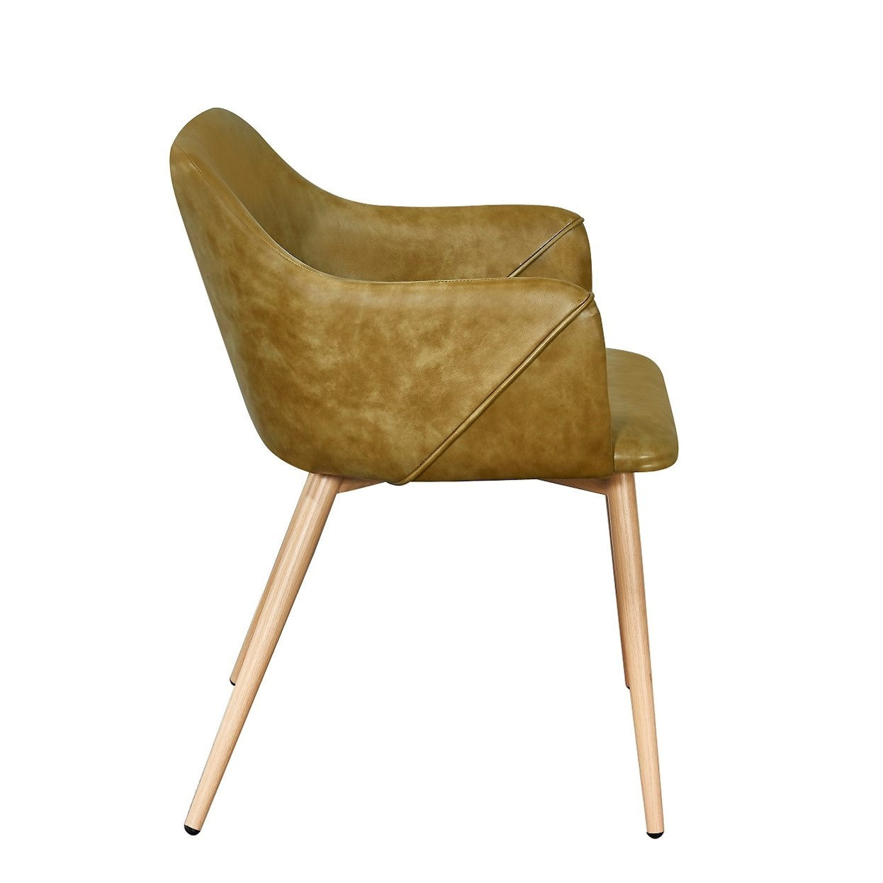 Sillon Comedor Nala Cuero imitación Verde