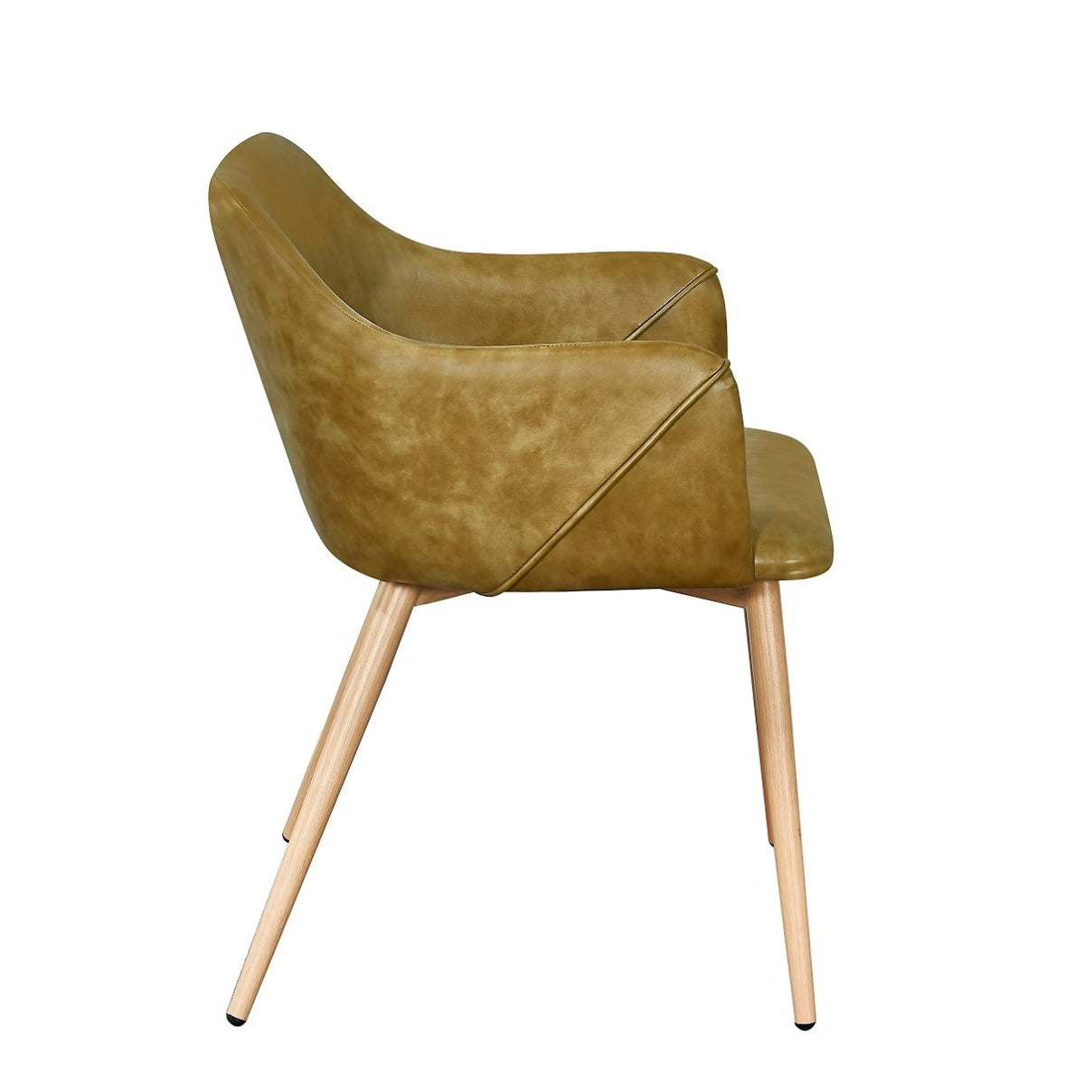 Sillon Comedor Nala Cuero imitación Verde