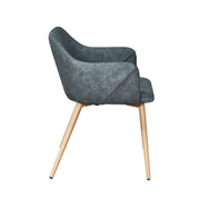 Sillon Comedor Nala Cuero imitación Gris