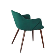 Sillón Comedor Terciopelo Nogal Nala