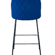 Taburete terciopelo azul 75cm Alika