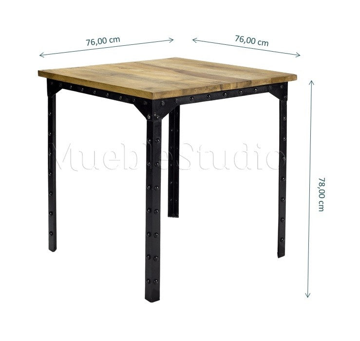 Mesa comedor Sanse baja 76 industrial