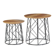 Set de 2 mesas centro diseño Leiza