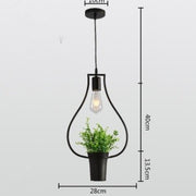 Lámpara de techo con plantas Versalles II