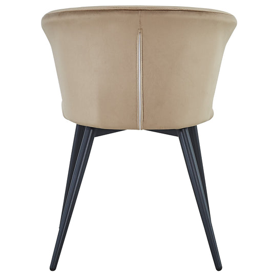 Silla de comedor terciopelo beige Dalia