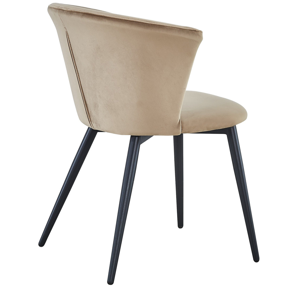 Silla de comedor terciopelo beige Dalia