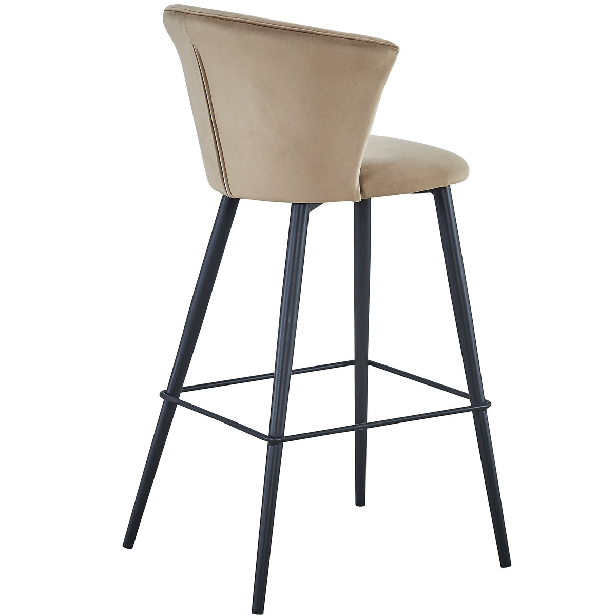 Taburete de bar terciopelo beige Dalia
