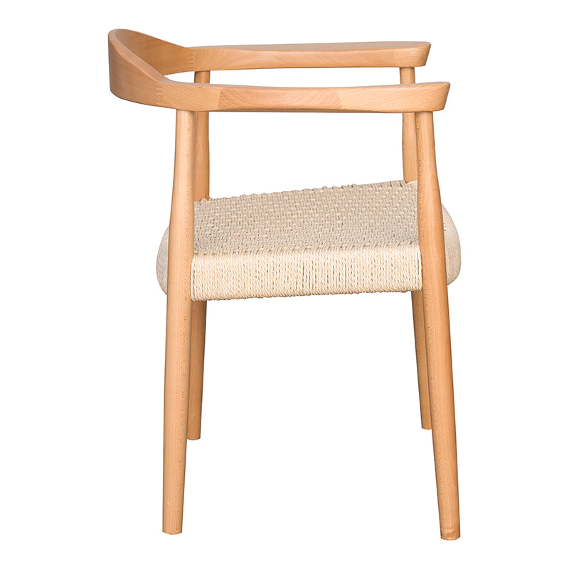 Silla de comedor Uis asiento trenzado