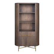 Estanteria libreria de madera de mango gris Luan
