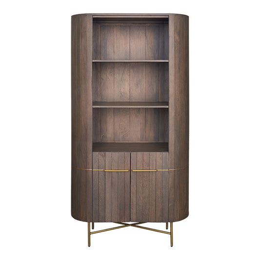 Estanteria libreria de madera de mango gris Luan