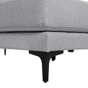 Sofa chaise Longue 3plazas tela gris Nil