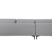 Sofa chaise Longue 3plazas tela gris Nil