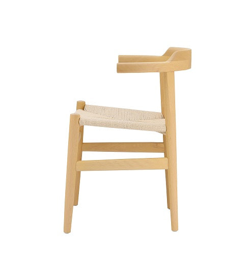 Chaise de salle à manger en bois de hêtre Bosco