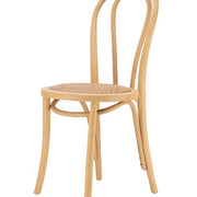 Silla De Comedor Vintage Madera y ratán Tone round