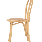 Silla De Comedor Vintage Madera y ratán Tone round