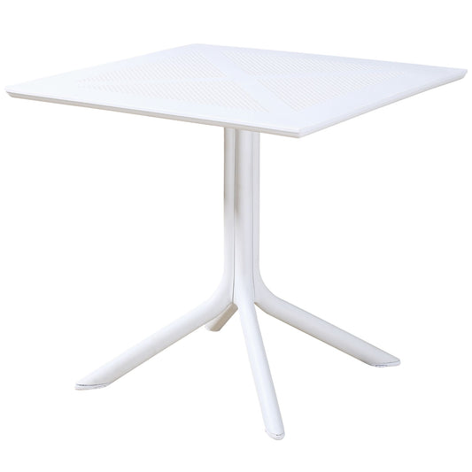 Mesa de exterior polipropileno blanco Hera