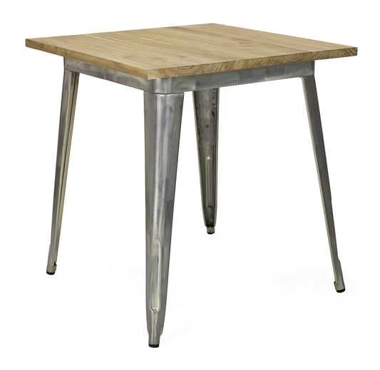 Mesa vintage industrial lix Madera clara Galvanizada