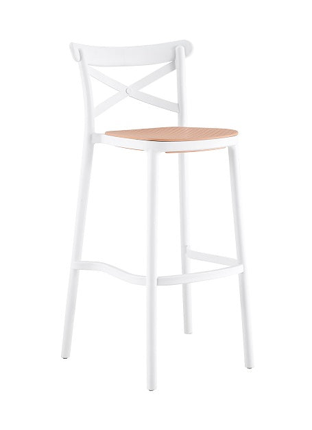 Taburete de exterior apilable polipropileno Tone