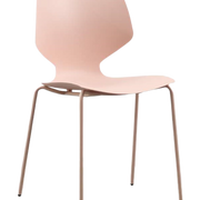 Silla de comedor acero y polipropileno Rinna