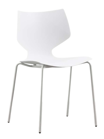 Silla de comedor acero y polipropileno Rinna