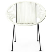 Silla de exterior de comedor London blanco