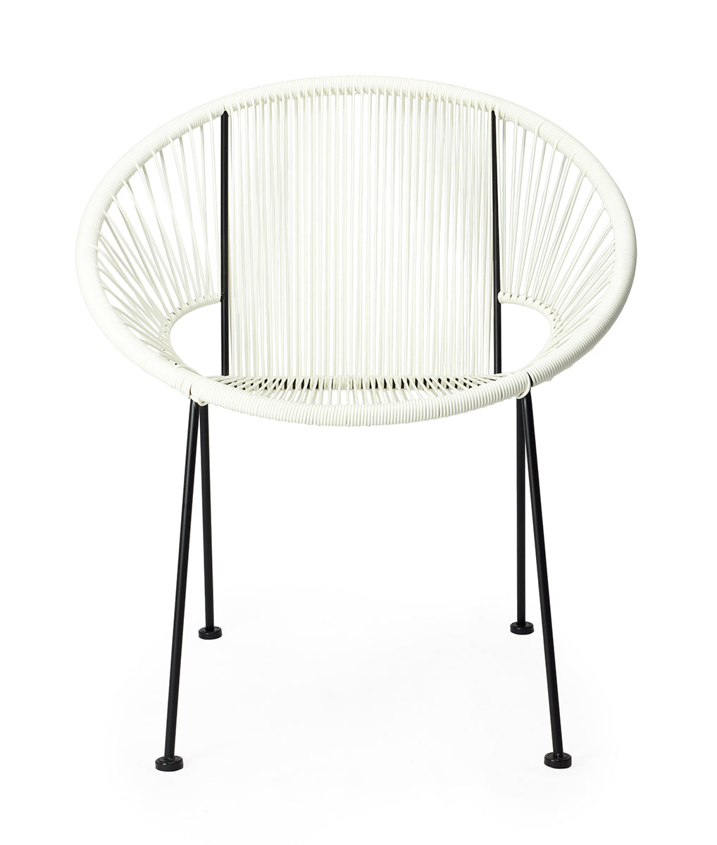 Silla de exterior de comedor London blanco