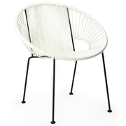 Silla de exterior de comedor London blanco