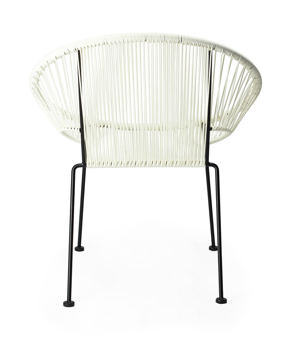 Silla de exterior de comedor London blanco
